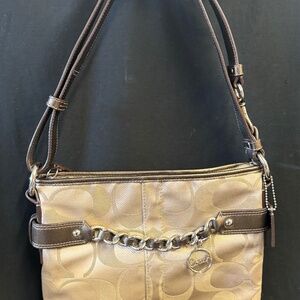 Coach Women’s Shoulder Bag in Signature Canvas #C1221-F19730